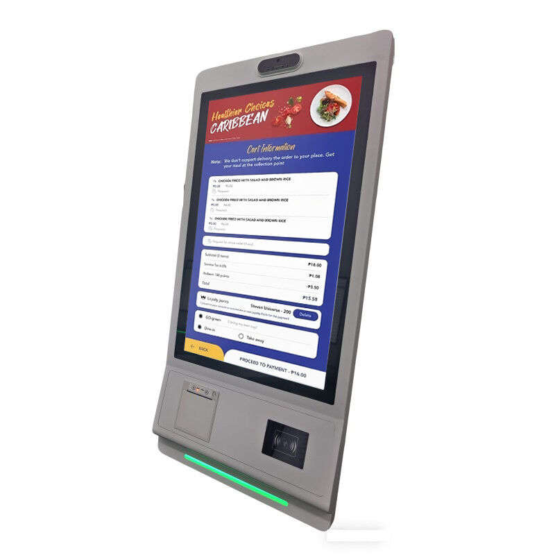 32 Inch Self Service Payment Kiosk Checkout Wall-mounted For Hotel Airport Subway Restaurant