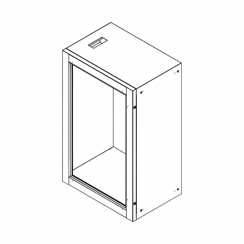 32 Inch See-Through Display Cabinet for Modern Transparent Product Presentation