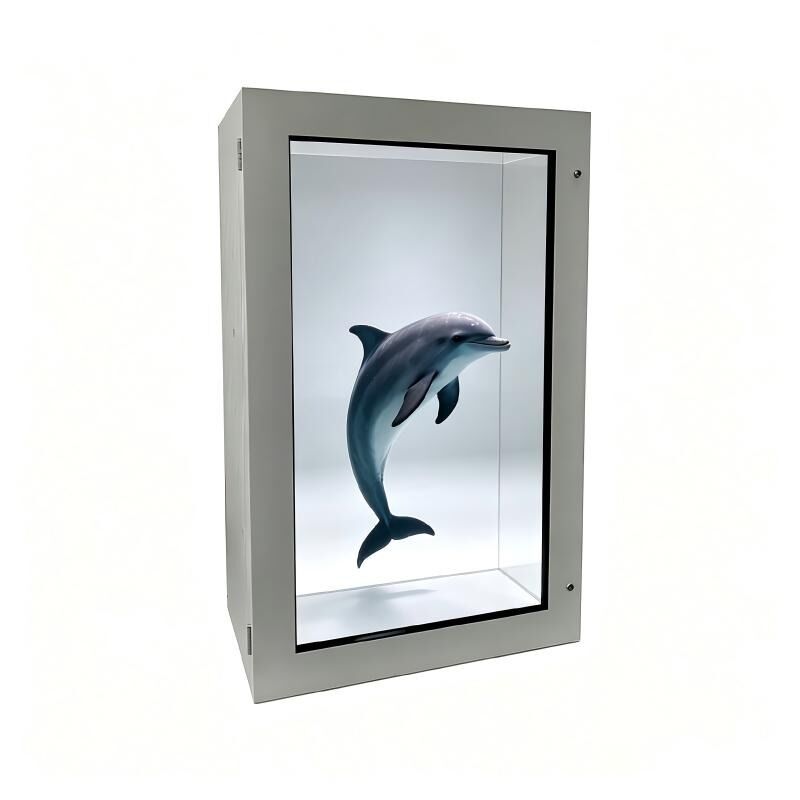 32 Inch See-Through Display Cabinet for Modern Transparent Product Presentation