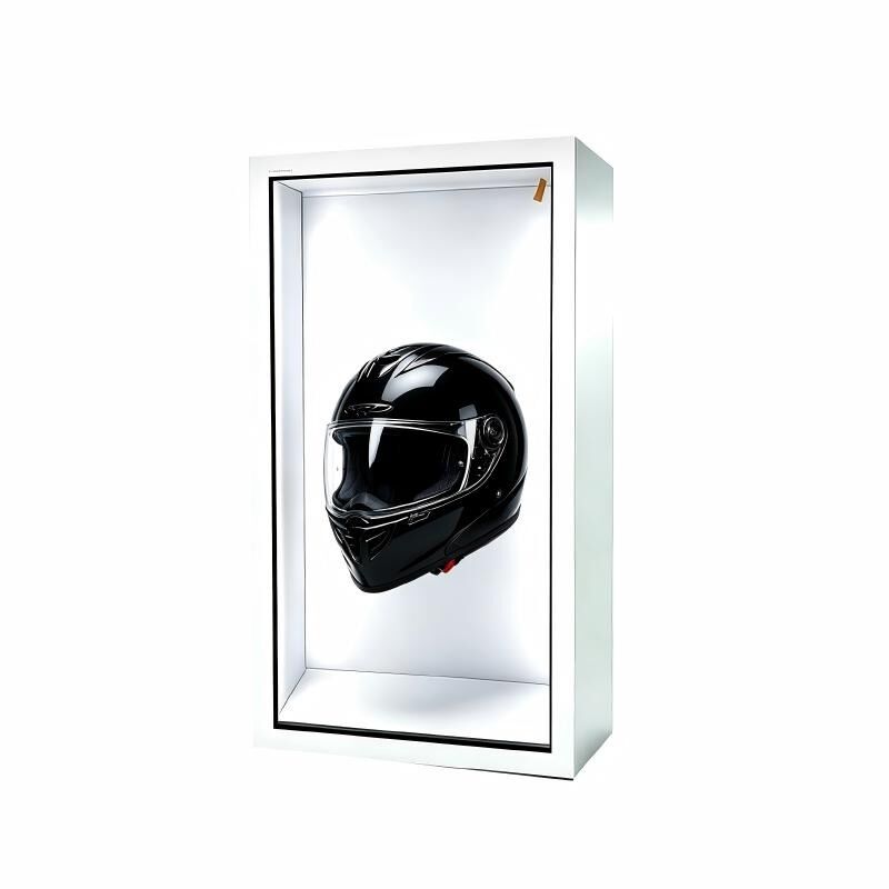 32 Inch See-Through LCD Showcase Creating Wide Visual Displays for Modern Product Presentation
