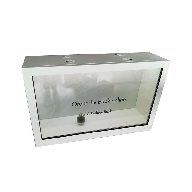 55 Inch Transparent Video Display Cabinet Creating Immersive Visual Presentations for Modern Spaces
