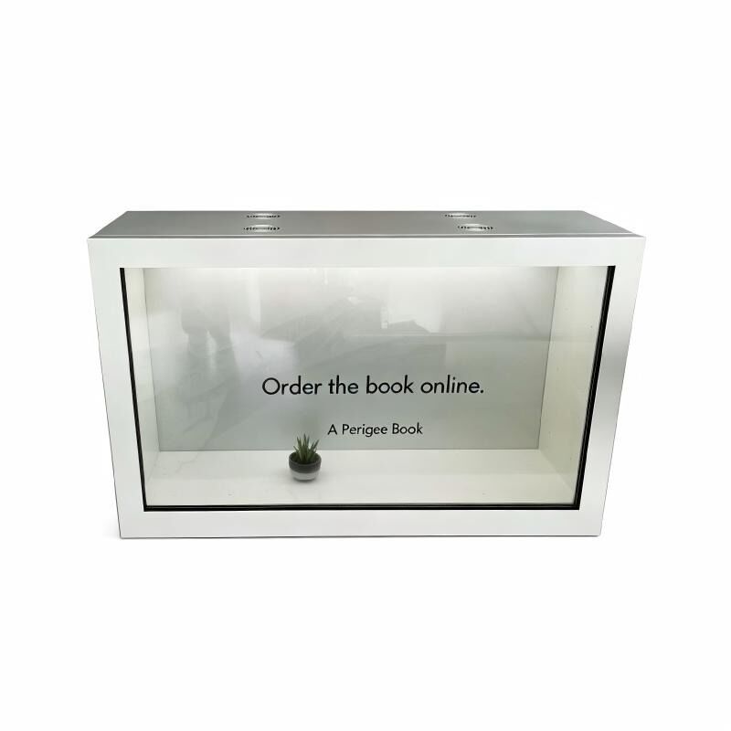 55 Inch Transparent Video Display Cabinet Creating Immersive Visual Presentations for Modern Spaces