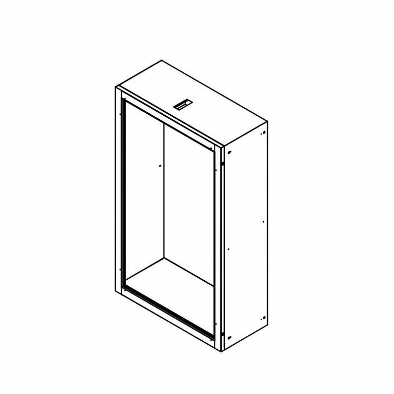 55 Inch Vertical Transparent LCD Display Cabinet for Tall Product and Brand Presentation