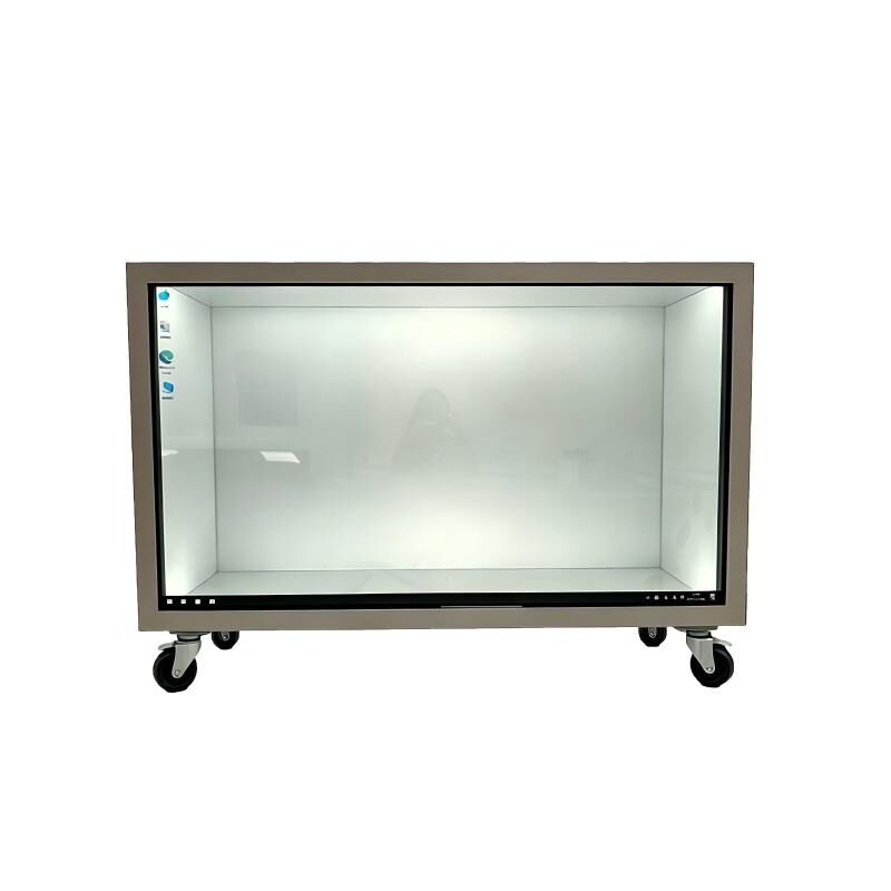 65 Inch Transparent LCD Display Box for Large Product Presentation and Visual Integration