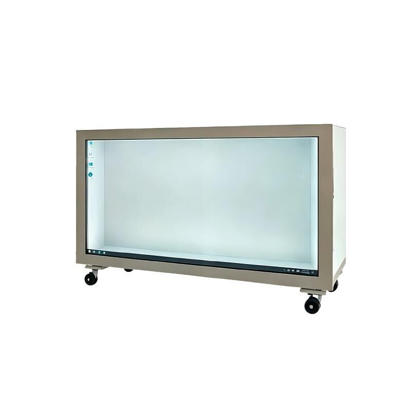 65 Inch Transparent LCD Display Box for Large Product Presentation and Visual Integration