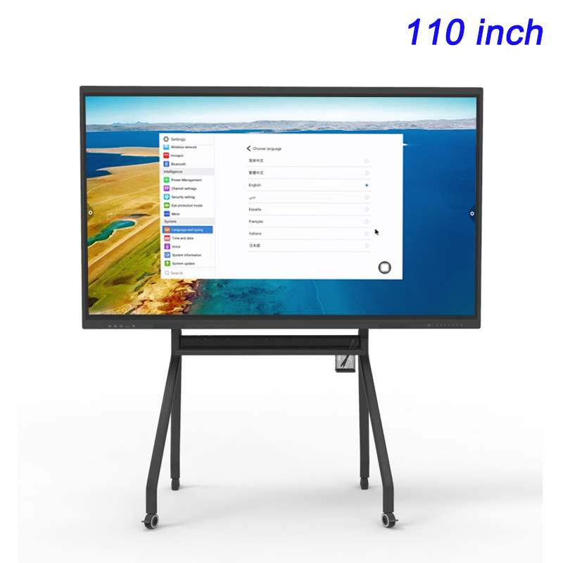 110 inch smart tech board interactive display with advanced touch and ...
