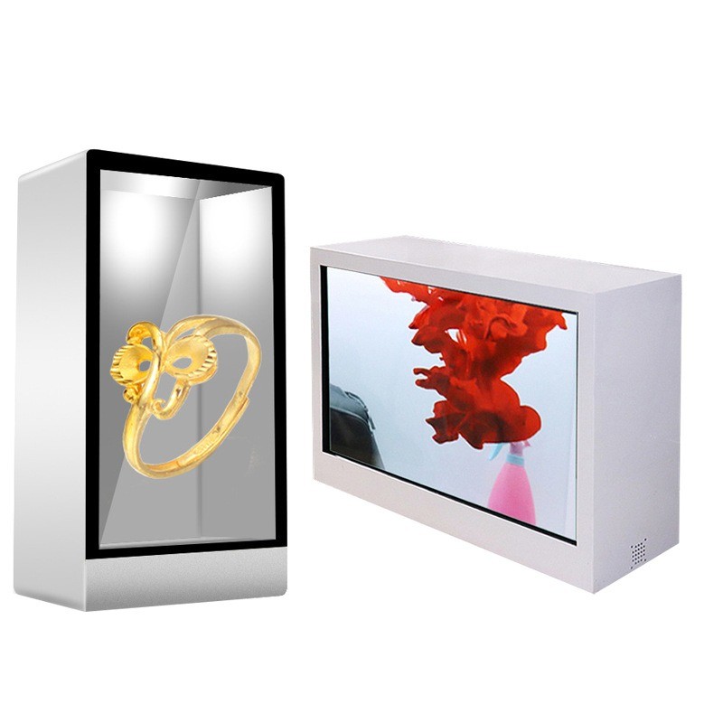 65 inch Transparent LCD Display Box High Resolution Touchscreen