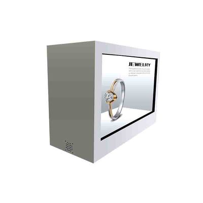Small Luxury Goods Inside A 32-inch Touch Transparent LCD Jewelry Showcase Cabinet