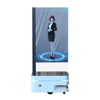 55 Inch All-in-One Intelligent Transparent OLED Screen Digital Person for Government Use Mobile AI Virtual Elevator Companion