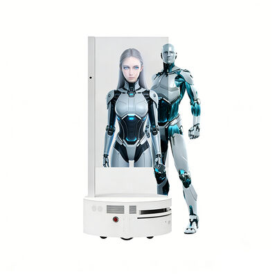 55 Inch OLED Mobile AI Digital Human Ig transparent oled displays Interactive Display for Museum and Hotel